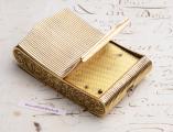 c. 1815 Geneva 18k Gold Antique MUSICAL SNUFFBOX