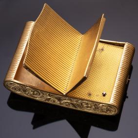 c. 1815 Geneva 18k Gold Antique MUSICAL SNUFFBOX