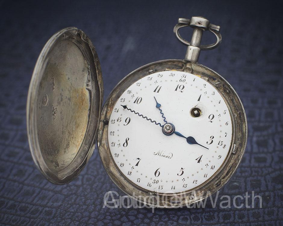 XVIII century pocket watch with calendar