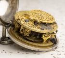 1700s POLISH Enamel Miniature Pair Cased Verge Fusee Antique Pocket Watch
