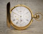 PERPETUAL CALENDAR MINUTE REPEATER CHRONOGRAPH Solid Gold Antique REPEATING Pocket Watch