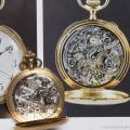 Agassiz SPLIT-SECONDS Chronograph Antique Gold Pocket Pocket Watch