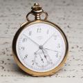Agassiz SPLIT-SECONDS Chronograph Antique Gold Pocket Pocket Watch