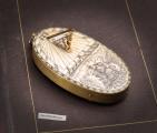 A very rare horizontal ivory scrimshaw sundial