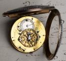 Geneve ENAMEL PAINTING Gold & Pearls VERGE FUSEE Antique Pocket Watch