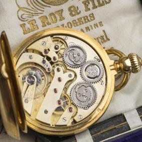 Independent Seconds 18k Gold Antique Pocket Watch by LEROY / LOUIS AUDEMARS