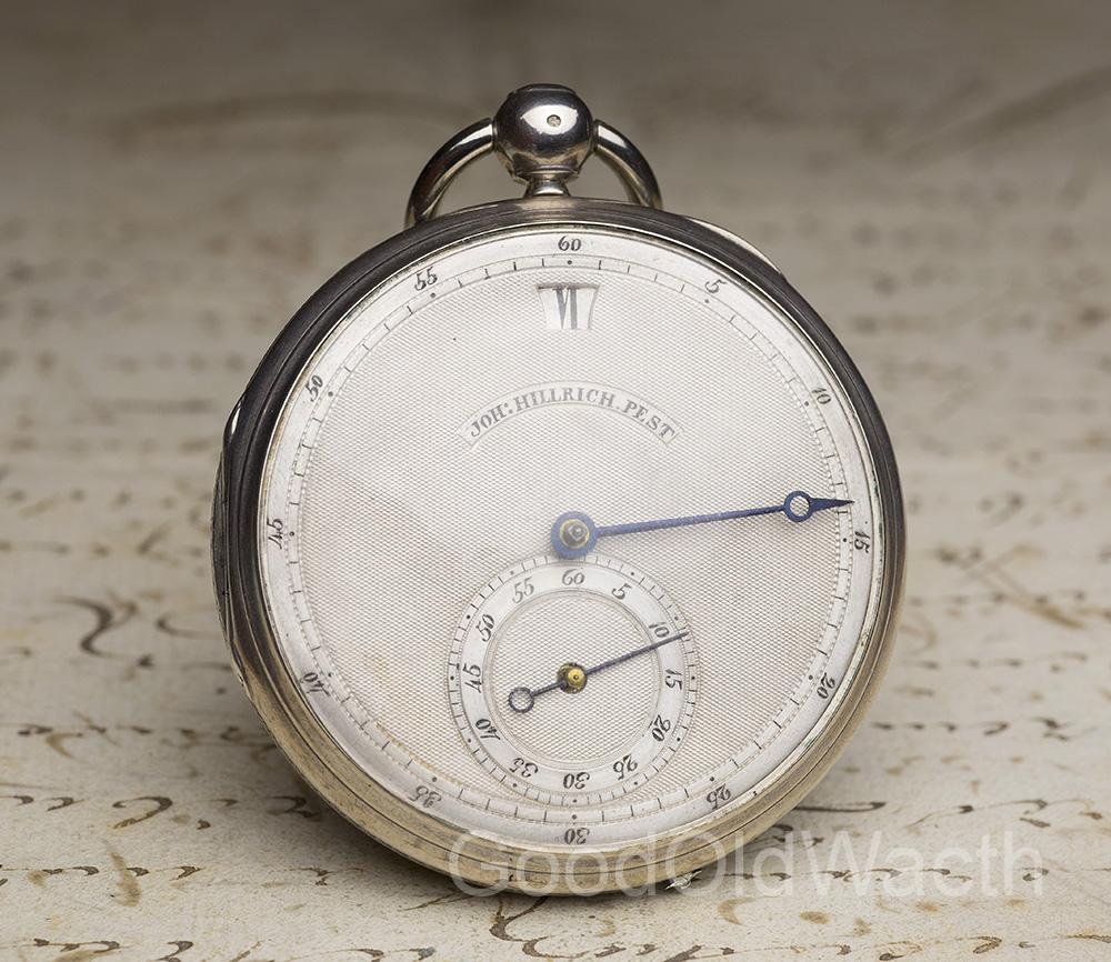 Rare Hungrian JUMPING HOUR Antique Pocket Watch with modified cylinder escapement