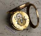 Geneve ENAMEL PAINTING Gold & Pearls VERGE FUSEE Antique Pocket Watch