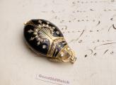 SCARAB BEETLE -  Gold & Enamel Antique Pocket Pendant Watch