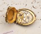 SCARAB BEETLE -  Gold & Enamel Antique Pocket Pendant Watch