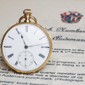 LOUIS AUDEMARS - High Grade REPEATER Solid Gold Antique REPEATING Pocket Watch from 1860