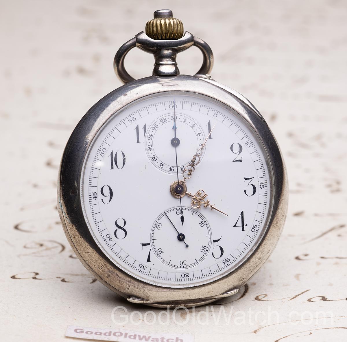 1910s German DURRSTEIN Chronograph Antique Pocket Watch