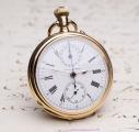 1910s HENRY MOSER Chronograph for Imperial Russian Market Antique Pocket Watch