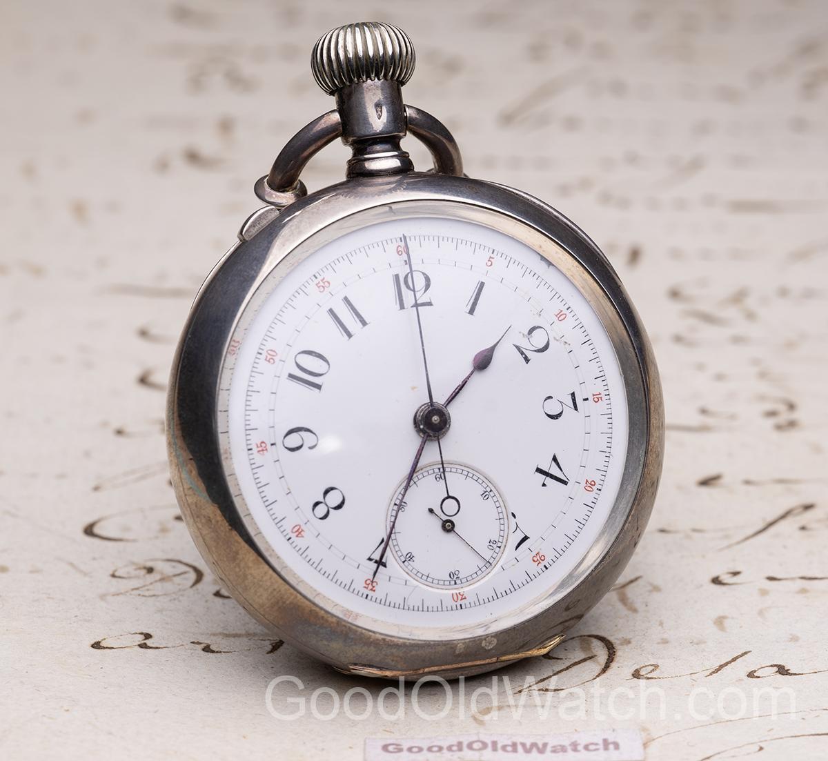 Antique Pocket Split-Seconds Chronograph Pocket Watch