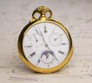 CALENDAR REPEATER Solid Gold Antique REPEATING Pocket Watch by AUDEMARS